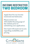 Income Restricted Two Bedroom waitlist